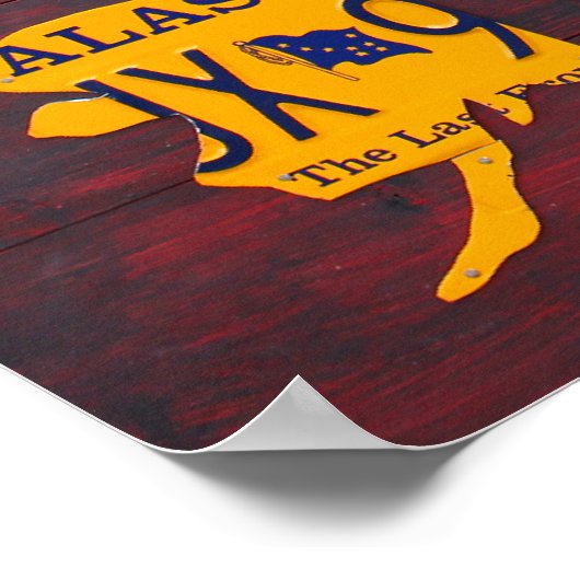 Plate Karte der Vereinigten Staaten 2012 Ed. 1 Poster (Ecke)