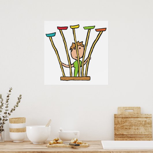 Plate Spinning Poster (Küche)