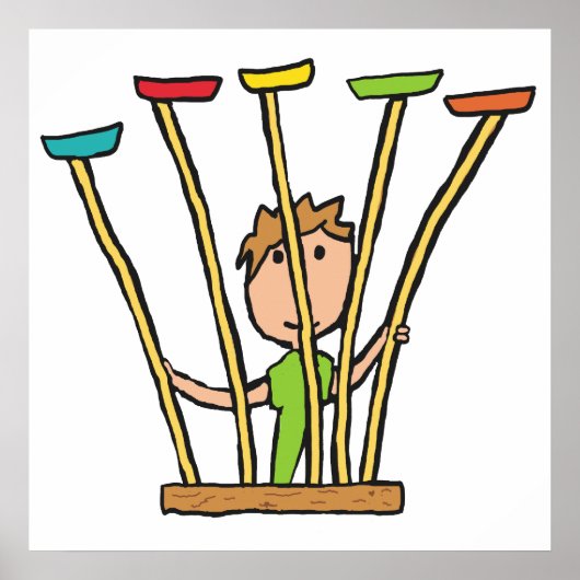 Plate Spinning Poster (Vorne)