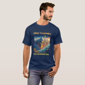 Plate Tectonics Navy Blue T-Shirt (Vorne ganz)