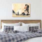Plateau Sun Leinwanddruck (Insitu (Schlafzimmer))