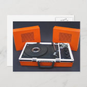 platenspeler postkarte (Vorne/Hinten)