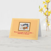 PlatesTürkeiPumpkinBerries Erntedank Karte (Gelbe Blume)