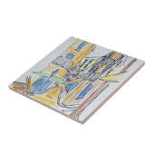 Platette Abbe Robert Jarard| Old Nice, Frankreich Fliese (Seite)