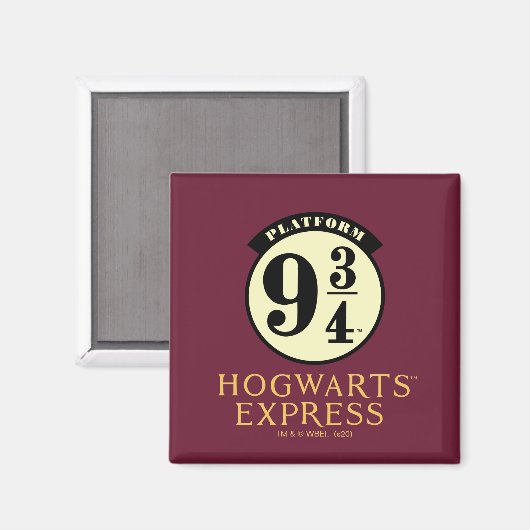 Platform 9 3/4 HOGWARTS™ EXPRESS-Symbol Magnet (Vorderseite/Rückseite)