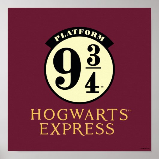 Platform 9 3/4 HOGWARTS™ EXPRESS-Symbol Poster (Vorne)