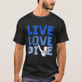 Platform Diver Love  Springboard Diving T-Shirt (Vorderseite)