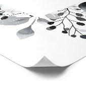 Platin 70. Hochzeitstag Begrüßungszeichen Poster (Ecke)