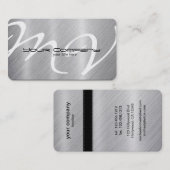 Platin/AluminiumVisitenkarten Visitenkarte (Vorne/Hinten)