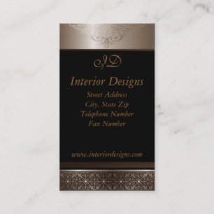 Platin auf schwarzen Visitenkarten Visitenkarte