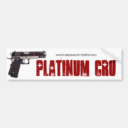 Platin Cru Autoaufkleber (Vorne)