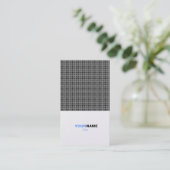 Platin-Gitter Visitenkarte (Stehend Vorderseite)