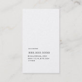 Platin-Gitter Visitenkarte (Rückseite)