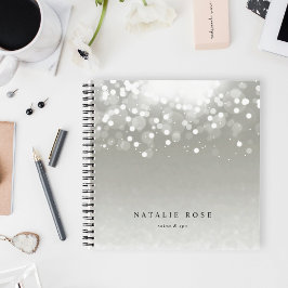 Platin Glow Personalisiert Notizblock
