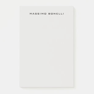 Platin-Grau minimalist schlicht lesbar modern Post-it Klebezettel