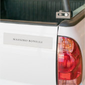 Platin-Grau minimalist schlicht modern Autoaufkleber (Auf Lkw)