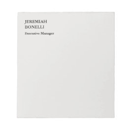 Platin grau minimalistisch modern notizblock