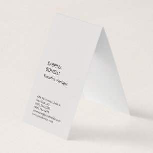 Platin grau minimalistisch modern visitenkarten