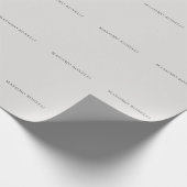 Platin-Grau Minimalistisch Schlicht Modern Geschenkpapier (Ecke)