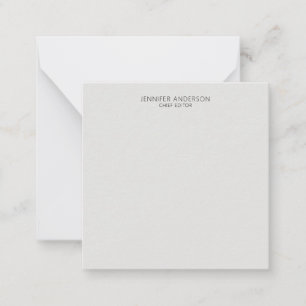 Platin-Grau Professionell Modern Schlicht Minimali Mitteilungskarte
