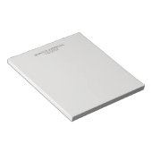 Platin-Grau Professionell Modern Schlicht Minimali Notizblock (angewinkelt)