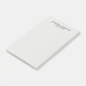 Platin-Grau Professionell Modern Schlicht Minimali Post-it Klebezettel (angewinkelt)