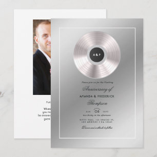 Platin-Hochzeitsjubiläums-Einladung Einladung