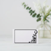 "Platin-Leben-" Visitenkarte (Stehend Vorderseite)