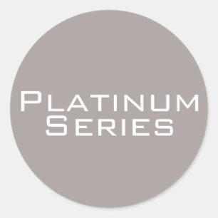 Platin-Reihen-Aufkleber Runder Aufkleber