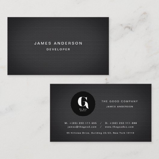 Platin Visitenkarte (Vorne/Hinten)