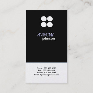 Platin-Visitenkarten   modern Visitenkarte