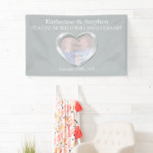 Platin Wedding-Jubiläumsherz-Foto Banner (Insitu)