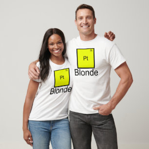 Platinblondes Element-Pun-T-Shirt T-Shirt