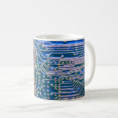 Platine,Computer,blau,Kondensator,Chip,ci Kaffeetasse (VorderseiteRechts)