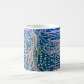 Platine,Computer,blau,Kondensator,Chip,ci Kaffeetasse (Mittel)