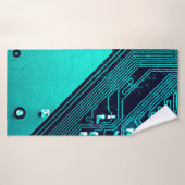 Platine. Elektronische Computerhardware Badehandtuch (Badehandtuch)