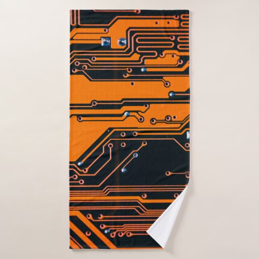Platine. Elektronische Computerhardware Badehandtuch (Badehandtuch)