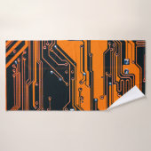 Platine. Elektronische Computerhardware Badehandtuch (Badehandtuch)
