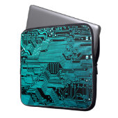 Platine. Elektronische Computerhardware Laptopschutzhülle (Vorderseite Links)