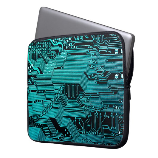 Platine. Elektronische Computerhardware Laptopschutzhülle (Vorderseite Links)