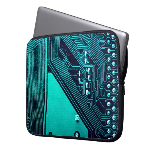 Platine. Elektronische Computerhardware Laptopschutzhülle (Vorderseite Links)