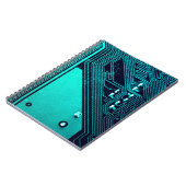 Platine. Elektronische Computerhardware Notizblock (Linke Seite)