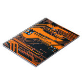 Platine. Elektronische Computerhardware Notizblock (Linke Seite)