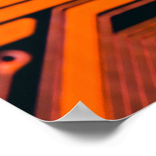 Platine. Elektronische Computerhardware Poster (Ecke)