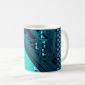 Platine. Elektronische Computerhardware-Technologi Kaffeetasse (VorderseiteRechts)