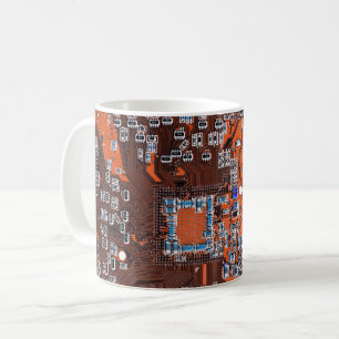 Platine für gedruckte Leiterplatten Orange-Platine Kaffeetasse