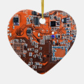 Platine für gedruckte Leiterplatten Orange-Platine Keramik Ornament (Vorne)