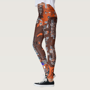 Platine für gedruckte Leiterplatten Orange-Platine Leggings