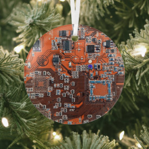 Platine für gedruckte Leiterplatten Orange-Platine Ornament Aus Glas
