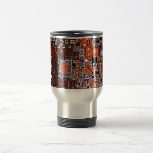 Platine für gedruckte Leiterplatten Orange-Platine Reisebecher (Mittel)